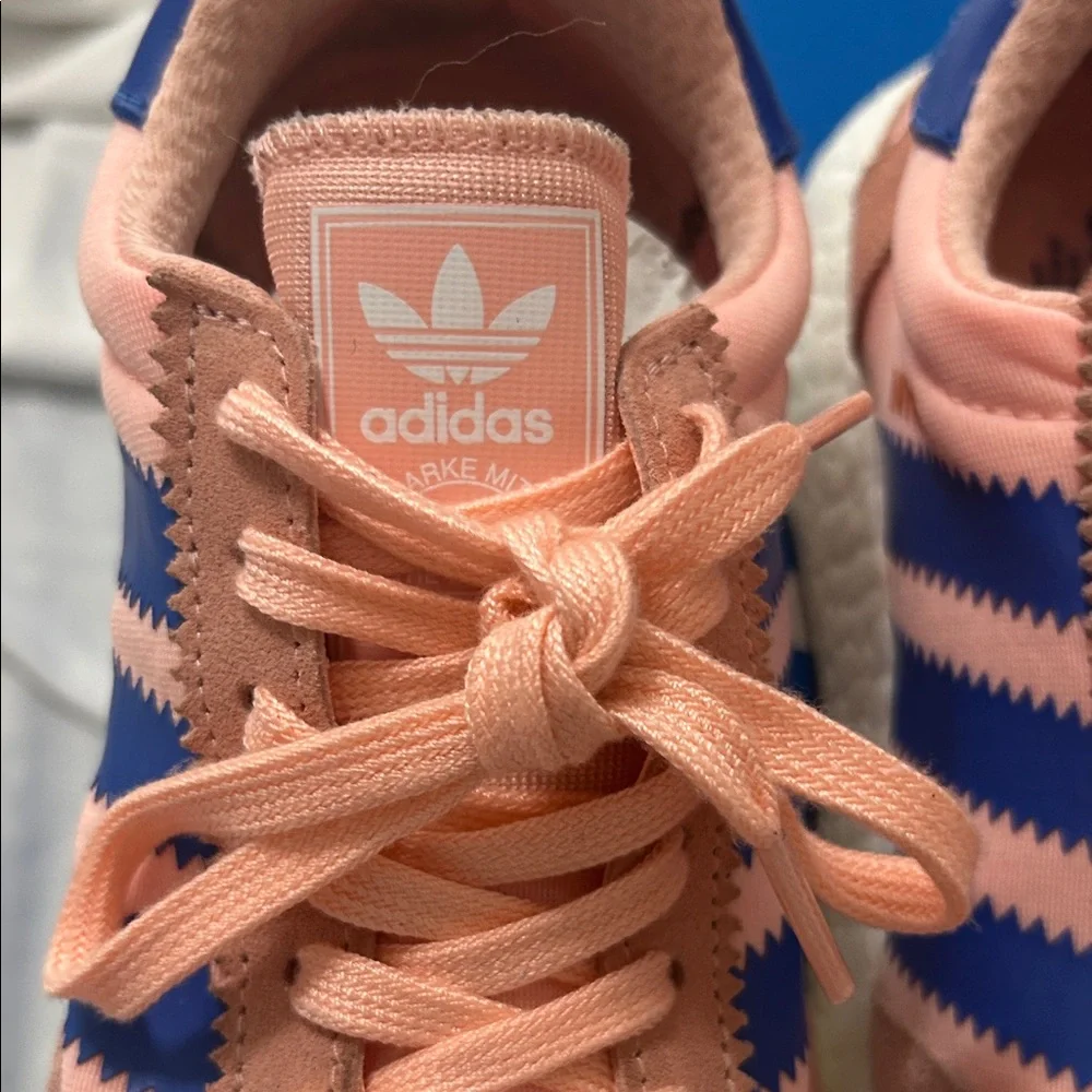 Adidas INIKI Women's Pink and Blue Sneakers size 7 - Picture 6 of 7